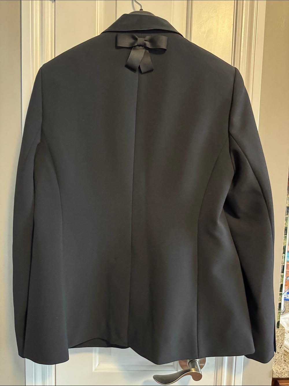 🖤kate spade 🖤Black Satin Lapel Blazer size 12 - Picture 8 of 15